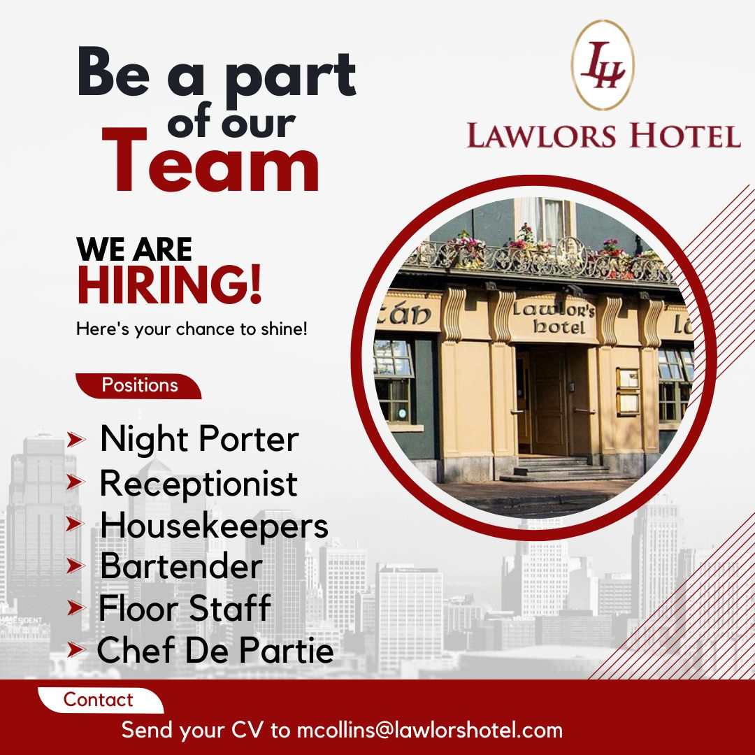 recruitment lawlors hotel dungarvan